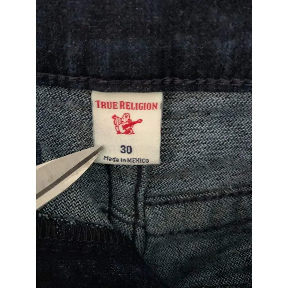 True Religion Rocco Flap Skinny Jean 30 x 34 measured 31x33